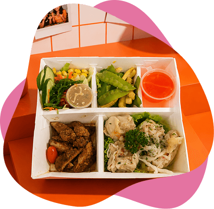 Ilustrasi pemesanan Hanan Catering